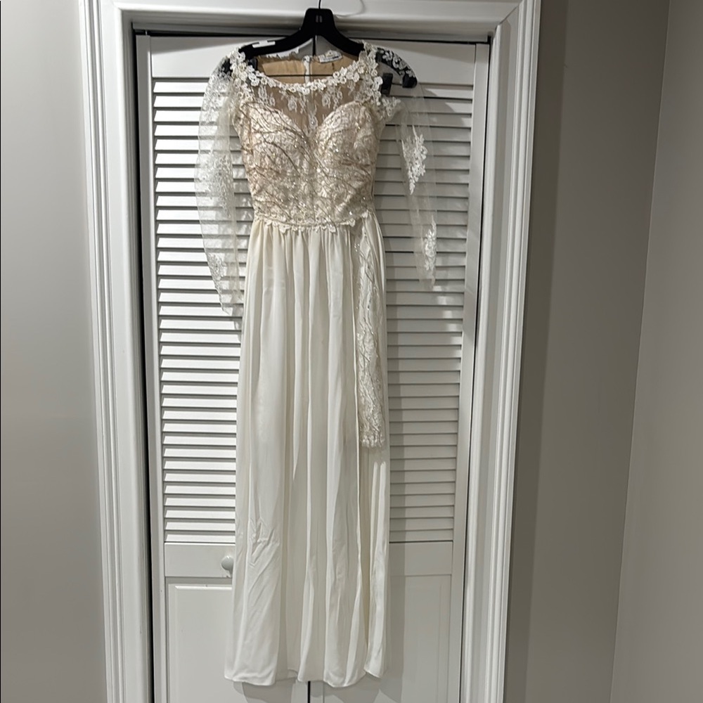 FASHION NOVA Elegant White Lace Dress